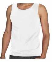 Set stuks witte t-shirt zonder mouw hemdje singlet heren fruit of the loom maat m 10272664